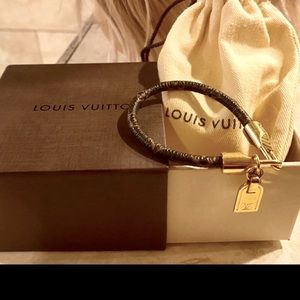Louis Vuitton leather bracelet